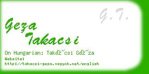 geza takacsi business card